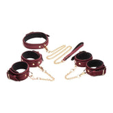 6 Pc Velvet Bondage Set Burgundy for Ultimate Pleasure > Bondage Gear > Bondage Kits